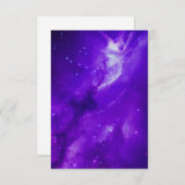 Galaxie mit Sternen im Weltraum Dankeskarte (Vorne/Hinten)