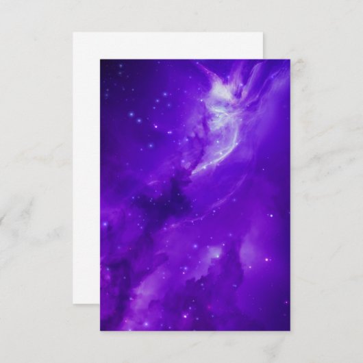 Galaxie mit Sternen im Weltraum Dankeskarte (Vorne/Hinten)