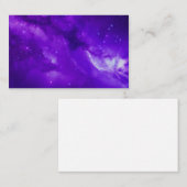 Galaxie mit Sternen im Weltraum Visitenkarte (Vorne/Hinten)