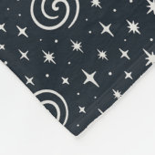 Galaxie-Muster Fleecedecke (Ecke)