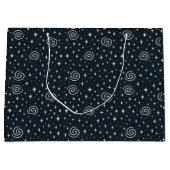 Galaxie-Muster Große Geschenktüte (Vorderseite)