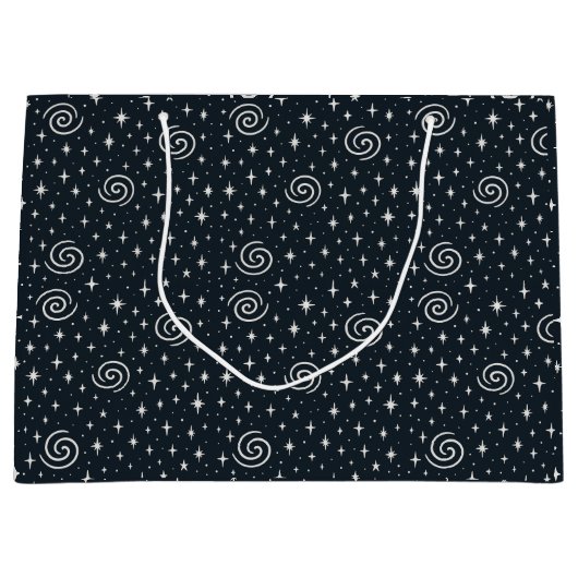 Galaxie-Muster Große Geschenktüte (Vorderseite)