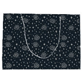 Galaxie-Muster Große Geschenktüte (Rückseite)