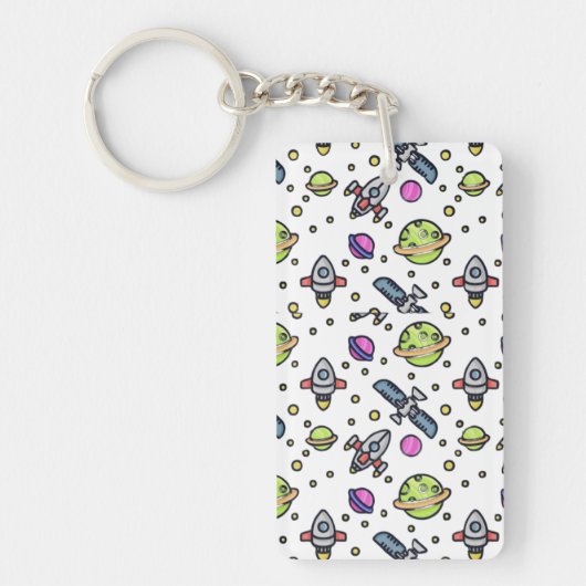 Galaxie-Muster Schlüsselanhänger (Vorderseite)