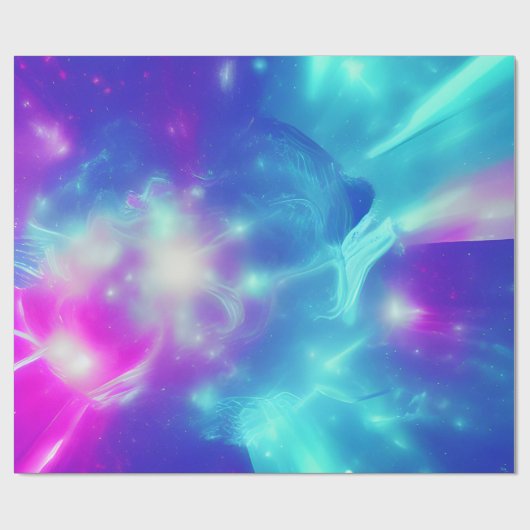 Galaxie Nebula Art Geschenkpapier (Flach)