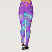 Galaxie Nebula Art Leggings (Rückseite)