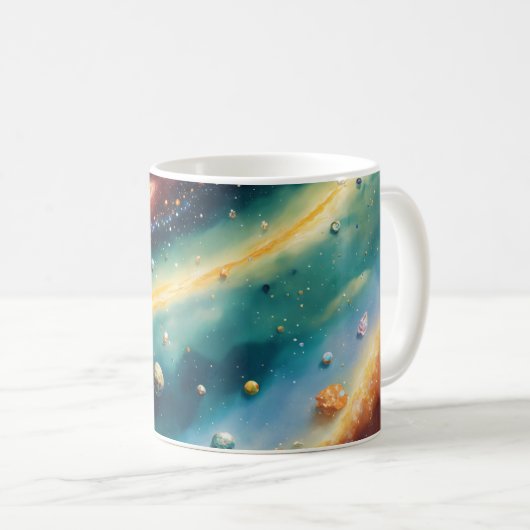 Galaxie/Nebula Themed Tasse (VorderseiteRechts)