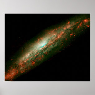 Galaxie NGC 3079 Poster