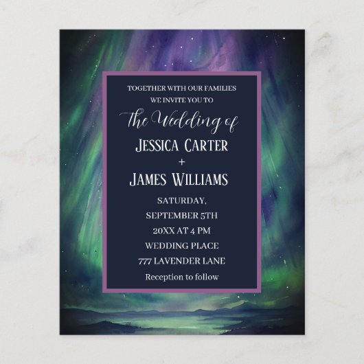 Galaxie Nördliche Lichter Äußere Himmelssterne (Vorderseite)