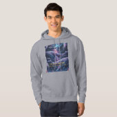 Galaxie Ozean Kosmischer Wal Hoodie (Vorne ganz)