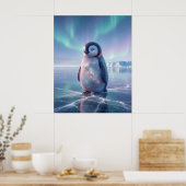 Galaxie Pinguin Stern Strand Poster (Küche)