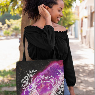 Galaxie Pink Krebs Sternbild Sternzeichen Tasche