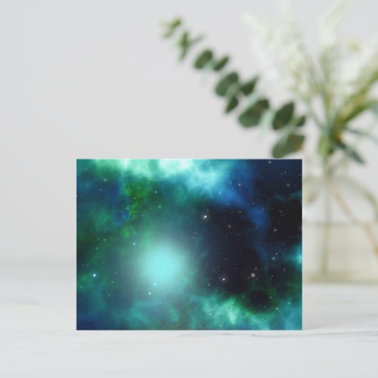 Galaxie Postkarte (Stehend Vorderseite)