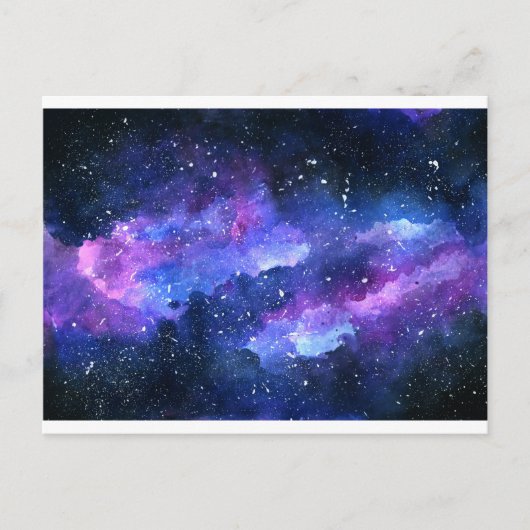 Galaxie Postkarte (Vorderseite)