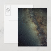 Galaxie Postkarte (Vorne/Hinten)