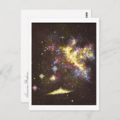 Galaxie Postkarte (Vorne/Hinten)