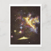 Galaxie Postkarte (Vorderseite)