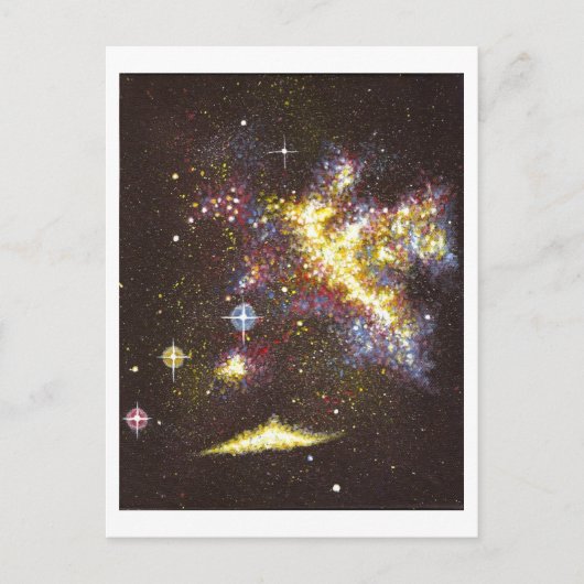Galaxie Postkarte (Vorderseite)