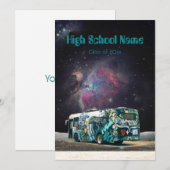 Galaxie Psychedelic Hippie van Monogram Feiertagskarte (Vorne/Hinten)