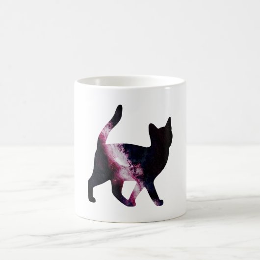 Galaxie-Raum-Katze Kaffeetasse (Mittel)