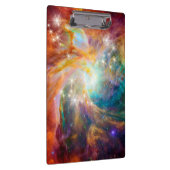 Galaxie-Raum-Nebelfleck-blaues Goldlavendel-Rosa Klemmbrett (Rechts)