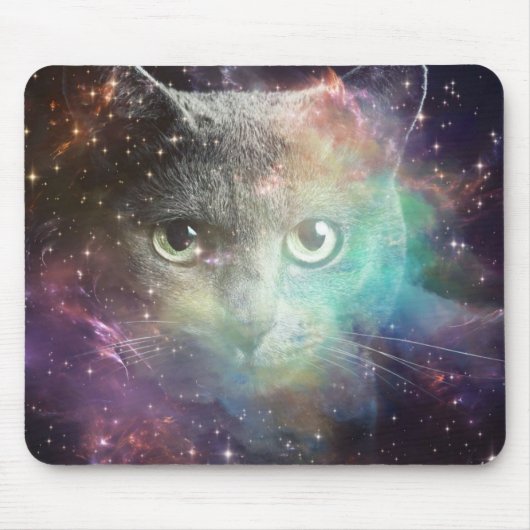 GALAXIE-RAUMCAT MOUSEPAD (Vorne)