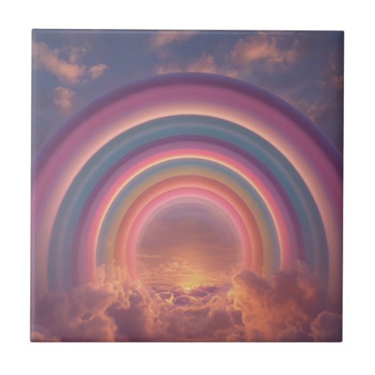 Galaxie Regenbogen Fliese (Vorderseite)