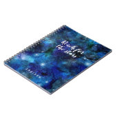 Galaxie-Reichweite für das Stern-Name-Notizbuch Notizblock (Linke Seite)