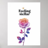 Galaxie-Rose Poster (Vorne)