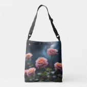 Galaxie-Rose Tragetaschen Mit Langen Trägern (Rückseite)
