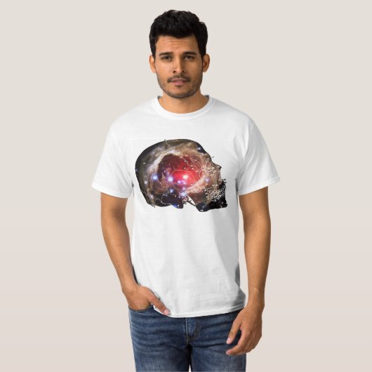 GALAXIE-SCHÄDEL T-Shirt (Vorne ganz)