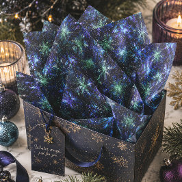 Galaxie-Schneeflocken Himmlische Weihnachten Seidenpapier