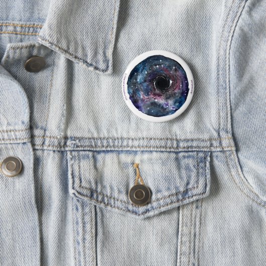 Galaxie-schwarzes Loch-Button Button (Beispiel)
