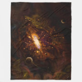 Galaxie, schwarzes Loch Fleecedecke (Vorderseite)