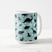 Galaxie Silhouette Kaffeetasse (VorderseiteRechts)