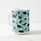 Galaxie Silhouette Kaffeetasse (Vorderseite Links)