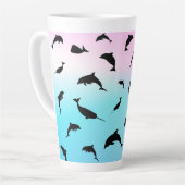 Galaxie Silhouette Milchtasse (Linke Ecke)