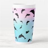 Galaxie Silhouette Milchtasse (Vorderseite)