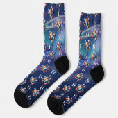Galaxie Socken (Linkes Detail)