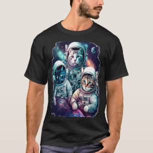 Galaxie süße Katze Astronaut Raum Wissenschaft für T-Shirt