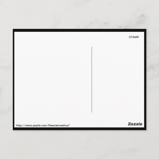 Galaxie unbekannt postkarte (Rückseite)