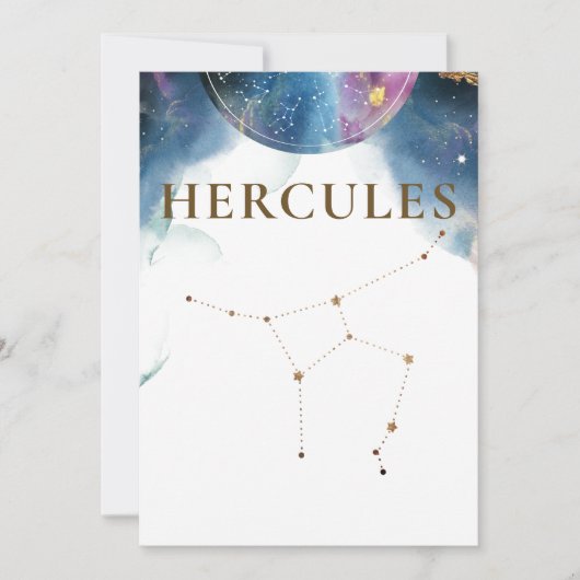 Galaxie und Konstellation, Himmelslandschaft, Tisc (Vorderseite)