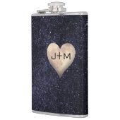 Galaxie und Mond Flachmann (Links)