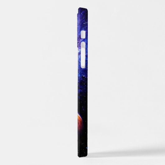 Galaxie und Planeten iPhone Hülle (Linke Seite)
