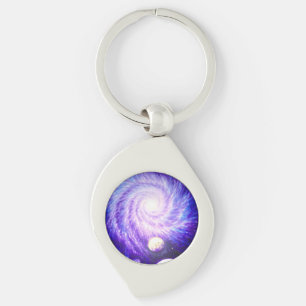 Galaxie und Planeten Schlüsselanhänger