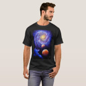 Galaxie und Planeten T-Shirt (Vorne ganz)
