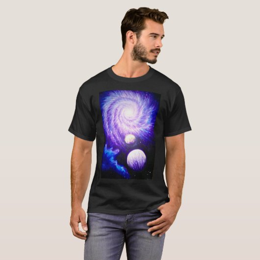 Galaxie und Planeten T-Shirt (Vorne ganz)