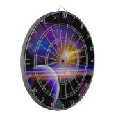 Galaxie und Sterne Dartscheibe (Vorderseite Links)