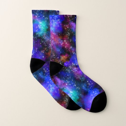 Galaxie-Universum-Nebel Socken (Paar)