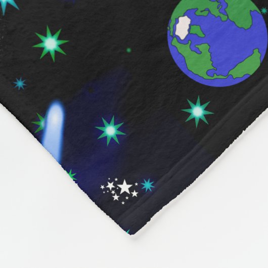 Galaxie-Universum - Planeten, Sterne, Kometen, Rak Fleecedecke (Ecke)